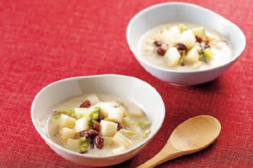 小豆と冬野菜のミネストローネ